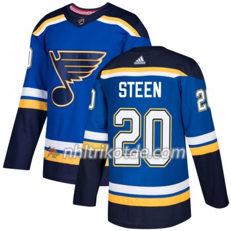St. Louis Blues Trikot Alexander Steen 20 Adidas 2017-2018 Blau Authentic - Herren